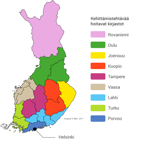 Kartta Suomen AKE-alueista